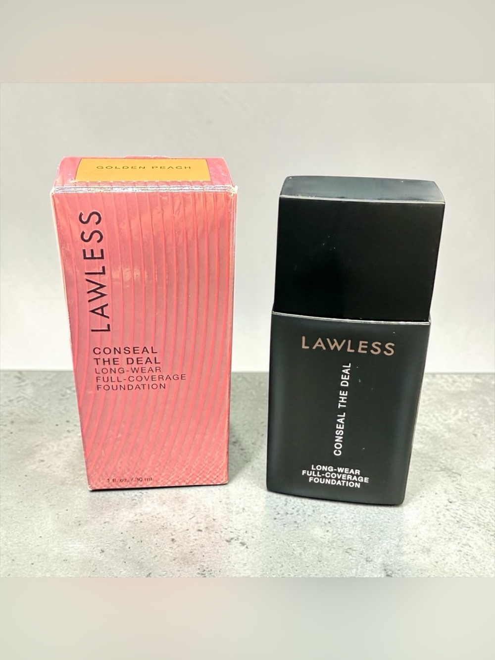 🍑LAWLESS🍑Conceal The Deal Foundation in Golden Peach/NIB